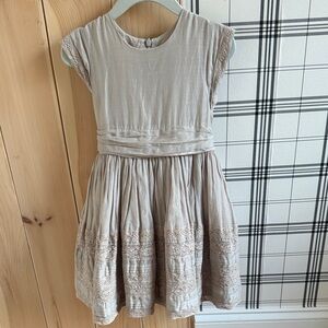 Elegant Taupe Kids Dress